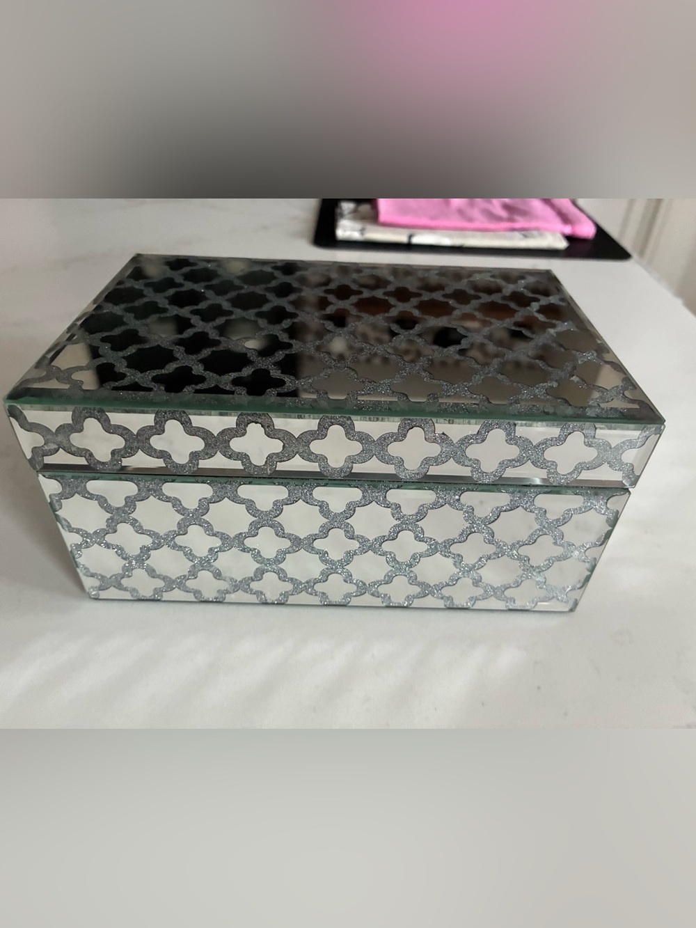 Mirrored Box, Decor, Velvet-Lined Chest ✨